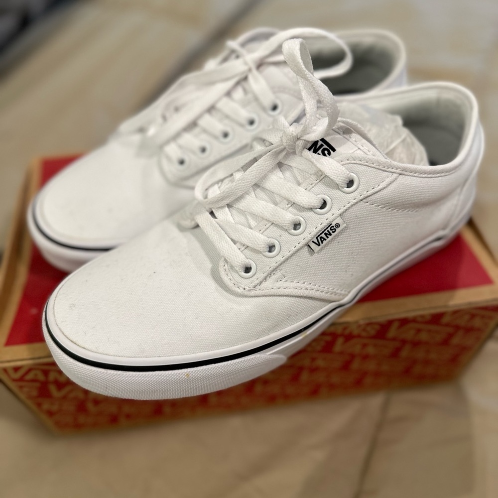 Vans Atwood Black Foxing/White Skateboard Shoes 8.5 Men’s